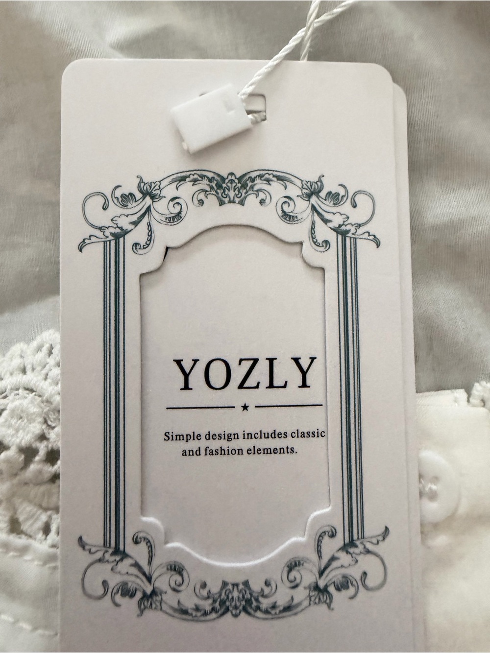 Women's White Chemise nightgown